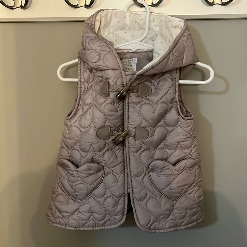NWOT Girls Heart Designed Vest - 6-9M